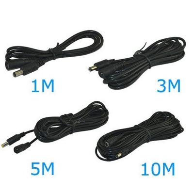 12V de macho para fêmea 2.1x5.5MM cabo de extensão de energia para câmeras de CCTV condutor de cobre