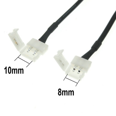 3528/5050 LED Strip 2Pin Female Plug Connector Cable DC com cobre enlatado e PVC