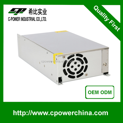 Top-10 AC DC 24V 36V 48V 600W Fornecimento de energia de alta tensão com frequência de saída 50/60Hz