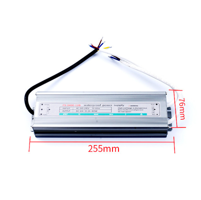 400W 12V 33.3A DC Waterproof LED Power Supply IP67 Faixa de regulação da linha nominal ±0.5max