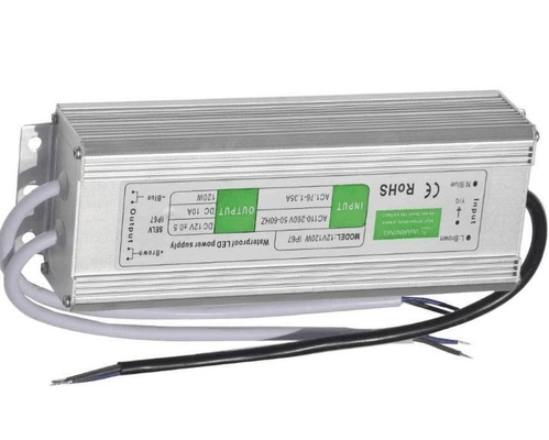 Liga de alumínio C-Power Input 100-240vac 120W IP65 24VDC fonte de alimentação à prova d'água para LED