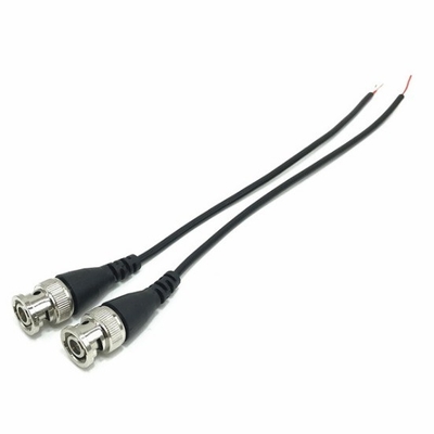 C-Power Metal Branco Conector BNC Cabo de extensão para CCTV Tipo de extremo masculino Despojado