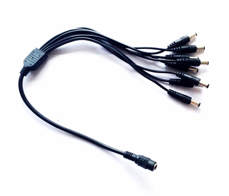Fornecimento de energia 5.5*2.1 Conector CC com cabo de fio aberto e camisa de PVC multi-núcleo