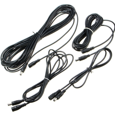 1M 2M 3M 5M 10M comprimento CCTV DC cabo com conector masculino e feminino