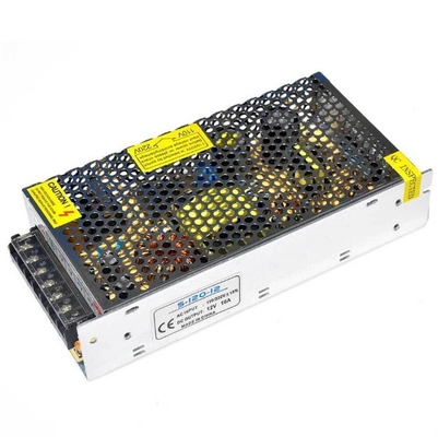 Fonte de alimentação LED 12V 10A 120W Luz de comutação AC/DC para frequência de saída 50/60Hz