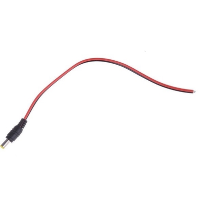 DC 5.5 * 2.5mm 5525 30cm Jack de energia masculino Plug cabo de cobre cabo de arame com IEC Tipo de extremidade feminina