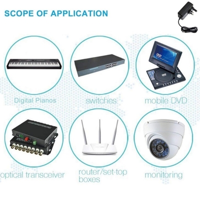 Desktop 48V 1A Comutador de fonte de alimentação Voltagem de entrada AC100-240V 50/60Hz para POE Switch