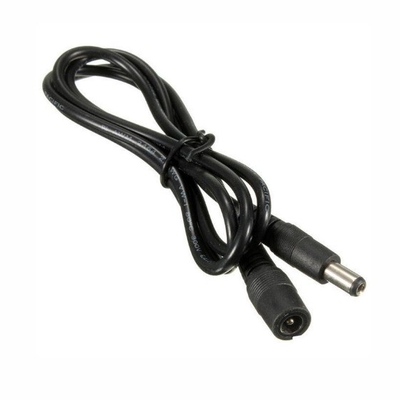 Cable de extensão de alimentação de corrente contínua de 2 V de PVC 5.5 x 2,1 mm para câmera de vigilância de vídeo/LED/DVR/PSU Lead