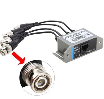 - 4CH HD Vídeo passivo Balun Transceptor BNC para UTP RJ45 CCTV Via Twisted Pairs