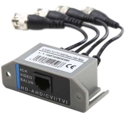 - 4CH HD Vídeo passivo Balun Transceptor BNC para UTP RJ45 CCTV Via Twisted Pairs