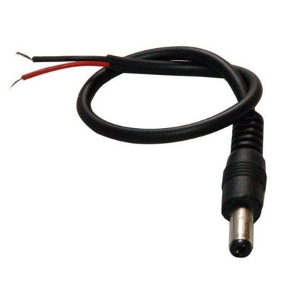 30 cm Conductor de cobre DC Power macho Plug Pigtail cabo para vigilância de telecomunicações