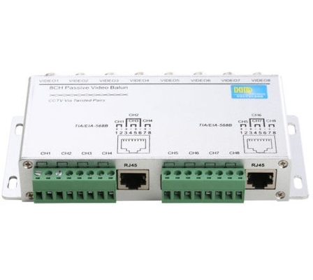 HD CVI AHD TVI Compatível 8CH Transmissor de vídeo passivo Balun Receptor para câmera de vigilância