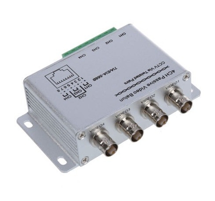 Transmissão de vídeo 4CH CAT5 HD UTP passivo Video Balun BNC Transceptor feminino RJ45 para sistema de CCTV