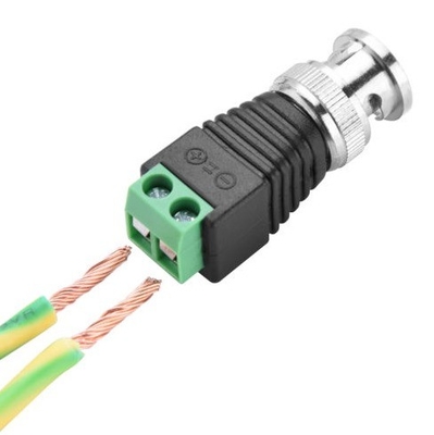 CAT5 para BNC Balun de vídeo coaxial 2.1mm macho DC Power Connector Kit AF como acessórios de CCTV