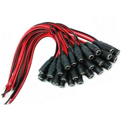 27/30cm comprimento DC Power Conector de cabo feminino de chumbo Pigtail Wire CCTV Jack Plug de câmera