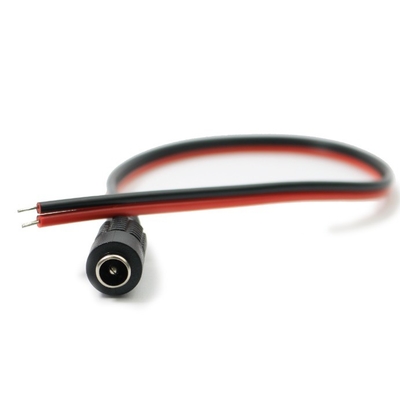 27/30cm comprimento DC Power Conector de cabo feminino de chumbo Pigtail Wire CCTV Jack Plug de câmera