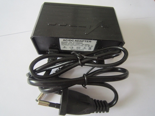 AC 100-240v 50-60hz Input Black Shell 12v2a Adaptador de alimentação para aplicações externas