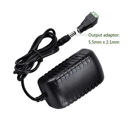 12V/24V DC 2A/1A/3A Adaptador de alimentação para 12V 3528/5050 LED Strip Light 24W Performance