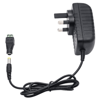 12V/24V DC 2A/1A/3A Adaptador de alimentação para 12V 3528/5050 LED Strip Light 24W Performance