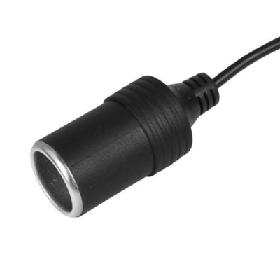 5V a 12V USB Cigarette Car Lighter Socket Female Converter Adaptador Preto PVC Design