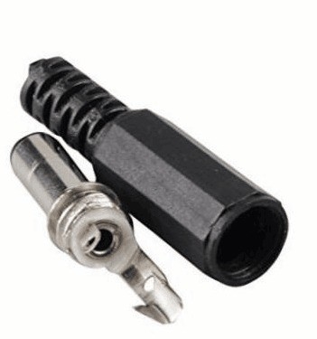 Conector DC de terminais masculinos 5.5x2.1mm Adaptador de solda para tomada de tomada de energia tipo DC