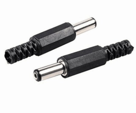 Conector DC de terminais masculinos 5.5x2.1mm Adaptador de solda para tomada de tomada de energia tipo DC
