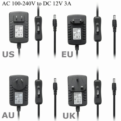 12V 15V 5V 19V 24V Saída Adaptador de fonte de alimentação AC/DC de comutação para produtos eletrónicos