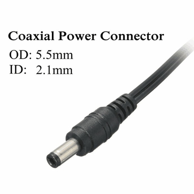 Adaptador de alimentação de corrente contínua de pequeno porte 12V 1A 12W 1000mA com interruptor de ligação/desligação em linha para iluminação LED CCTV
