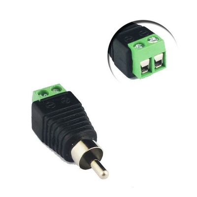 Conectores de câmeras de CCTV ABS 2.1mm DC RCA Phono BNC Plug e Socket Conexão de cabo