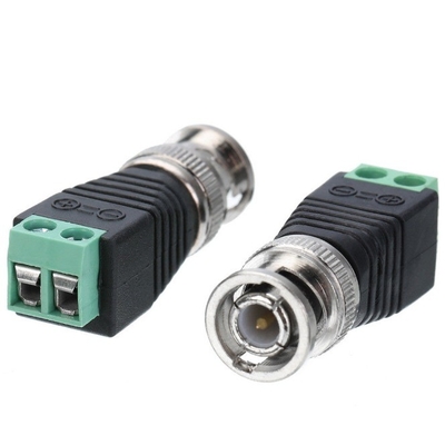 Conexão de fios tornada possível com o certificado CE Conector coaxial CAT5 para conector coaxial BNC
