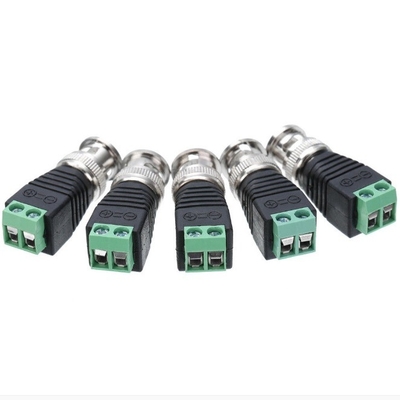Conexão de fios tornada possível com o certificado CE Conector coaxial CAT5 para conector coaxial BNC