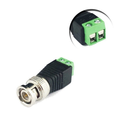 Conexão de fios tornada possível com o certificado CE Conector coaxial CAT5 para conector coaxial BNC