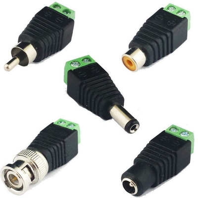 Conexão de fios tornada possível com o certificado CE Conector coaxial CAT5 para conector coaxial BNC