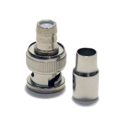RG59 Cable coaxial CCTV BNC Adaptador de conector masculino para transmissão suave de sinal