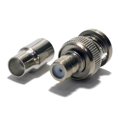 RG59 Cable coaxial CCTV BNC Adaptador de conector masculino para transmissão suave de sinal