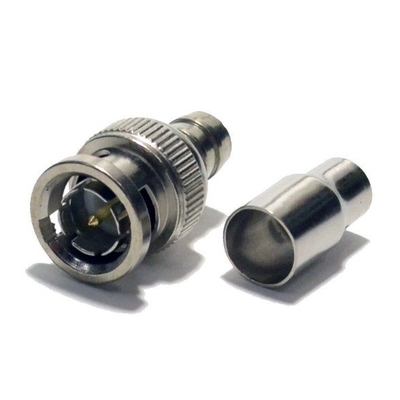 RG59 Cable coaxial CCTV BNC Adaptador de conector masculino para transmissão suave de sinal