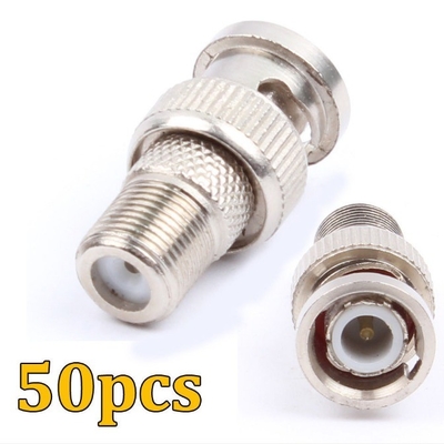 Adaptador de conector RF coaxial de macho para fêmea para CCTV RG59 CE