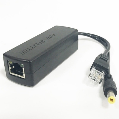 48V 12V IEEE 802.3af Compliant Adaptador de divisor POE ativo para CCTV 205mm comprimento de fio