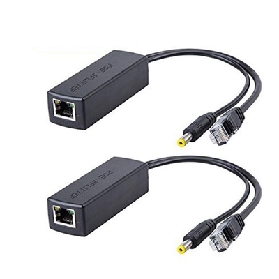 Segurança Interna Splitter POE ativo de 48V a 12V 1A-2A IEEE802.3af com módulo Ethernet