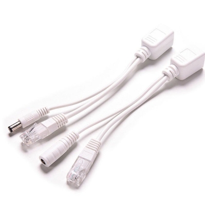 Conveniente RJ45 Power In masculino para RJ45 Injetor POE feminino e Kit de divisão de adaptador