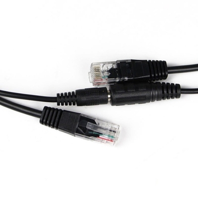 Conveniente RJ45 Power In masculino para RJ45 Injetor POE feminino e Kit de divisão de adaptador