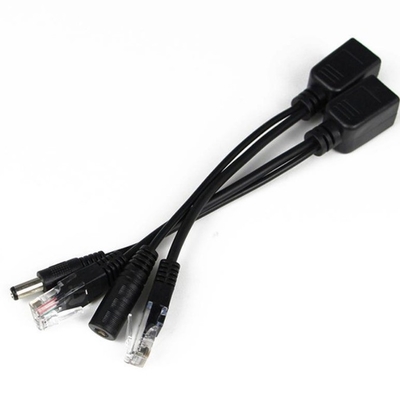 C-Power POE Splitter Injector Splitter com 30-40m Distância de Transmissão 53g Peso