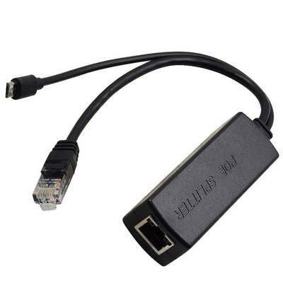 2.4a Kit Black Power Over Ethernet atual para Raspberry Pi 3 Divididor de Injetor de Quadro
