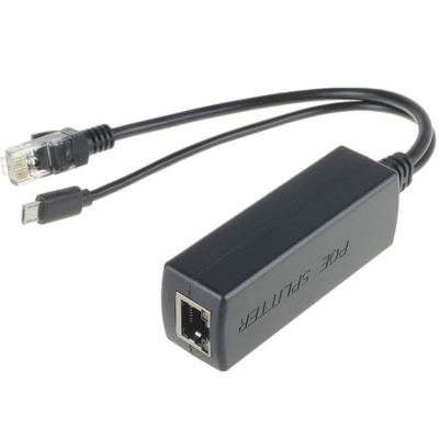 2.4a Kit Black Power Over Ethernet atual para Raspberry Pi 3 Divididor de Injetor de Quadro