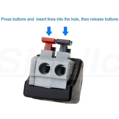 5.5 2.1 mm/2.5 mm Conector de adaptador de alimentação DC feminino para material de contato