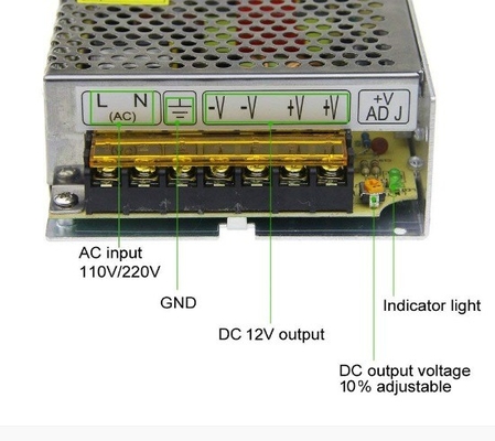 120v Voltagem de entrada S-120-12 Interruptor AC 110V/220V para DC Condutor de conversão 12V 10A 120W Adaptador de alimentação