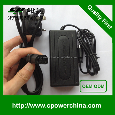 Output único 12V 3A 4A 5A DC 5525 Adaptador de alimentação de display LED com transformador