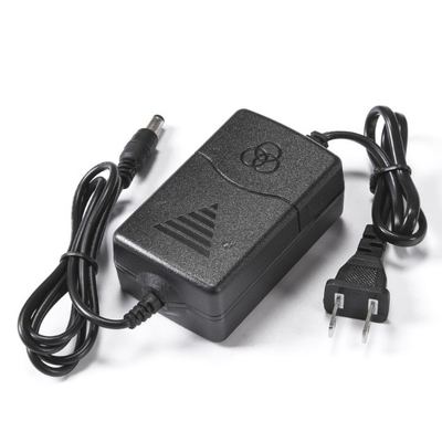 24w 100-240v AC 12v DC Adaptador de alimentação de fio duplo com conector coaxial 5.5*2.1mm