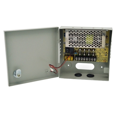 36W 4 portas DC12V Caixa de alimentação de CCTV Distribuição para câmera de CCTV ao ar livre Fusão PTC