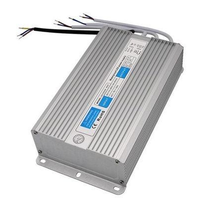 Transformador de condutor LED à prova d'água de prata de corrente contínua de 24 V